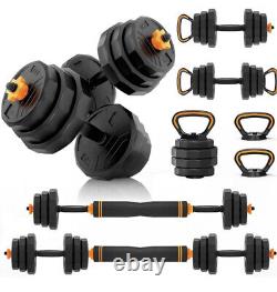 25lb Adjustable Weight Dumbbell Set 4 in 1 Free Weight Set with Connector