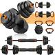 4 In 1 Adjustable Dumbbells Set, 55 Lb Free Weights Dumbbells With Non-slip Hand