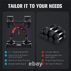Adjustable Dumbbell Set 25LB Single Dumbbell Weight, 5 in 1 Free Weight