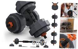 Adjustable Dumbbell Set, 44lbs Free Weights Set with 3 Modes, Multiweight