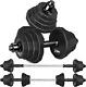 Adjustable Dumbbell Set, 66 Lbs Weights Dumbbells Sets, Solid Cast-iron Core Fre