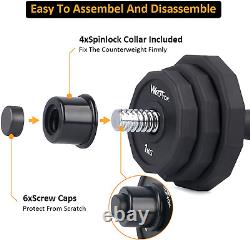 Adjustable Dumbbell Set, 66 LB Weights Dumbbells Sets, Solid Cast-Iro