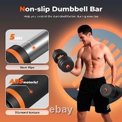 Adjustable Dumbbells, 20/30/40/50/70/90lbs Free Weight Set with 20.0 Pounds