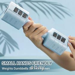 Adjustable Dumbbells Hand Weights Set 4 In 1 Weight Each 2lb 3lb 4lb 5lb Blue