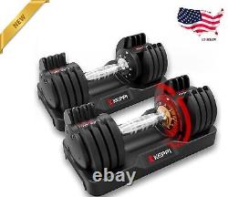 Adjustable Dumbbells Set-25lb Dumbbell with Anti-Slip Metal Handle for Exercise