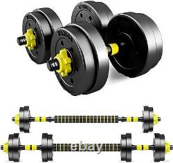 Adjustable-Dumbbells-Set, Free Weights Set with Connector, Fitness Exercises 28