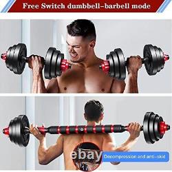 Adjustable-Dumbbells-Sets, 20/30/40/60/80lbs Free Weights red 40lbs (20lbs2)