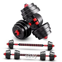 Adjustable-Dumbbells-Sets, 20/30/40/60/80lbs Free Weights red 40lbs (20lbs2)