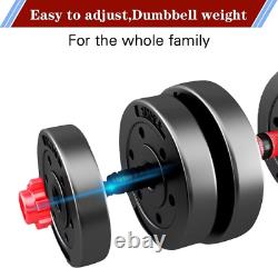 Adjustable-Dumbbells-Sets, Free Weights-Dumbbells Set of 2 Convertible to Barbell