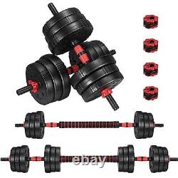 Adjustable Weight Dumbbell Set, 22/44/66/88lbs Home Gym Free Weights 22 LB