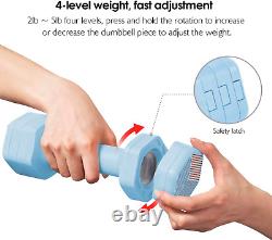 Adjustable Weight Dumbbells Set- a Pair 4Lb 6Lb 8Lb 10Lb (2-5Lb Each) Free Weigh
