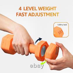 Adjustable Weight Dumbbells Set- a Pair 4Lb 6Lb 8Lb 10Lb (2-5Lb Each) Free Weigh