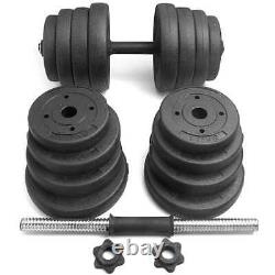 Adjustable Weighted Dumbell Set, 66lb Free Weights With Multiple Weight Levels