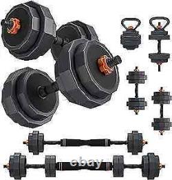 Adjustable Weights Dumbbells Set, 44LB/55LB/66LB Free Weights, 3 in 1