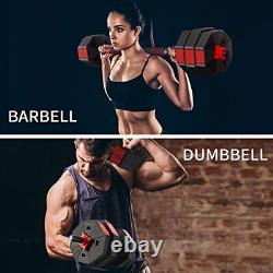 Adjustable Weights Dumbbells Set NonRolling Set Octagonal Home Gym Fitness 44 Lb