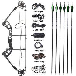 Compound Bow Arrows Set 30-60lbs Adjustable Archery Shooting Hunting Right Left