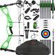 Compound Bow Carbon Arrows Set 0-70lbs Adjustable Archery Hunt Let Off 80% Rh Lh