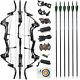 Compound Bow Set 40-55lbs Adjustable 320fps Archery Recurve Bow Hunting Fishing