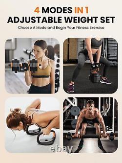 Hofurme Adjustable Weight Dumbbell Set 4 in 1 Home Gym Equipment Dumbbell