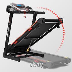 Large Motorized Electric Treadmill Folding Automatic Incline12 Running Set