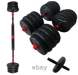 New Style Adjustable Dumbbell Barbell Ab Roller Weight to 88LB / 110LB Workout