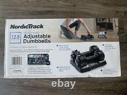 NordicTrack SpeedWeight Adjustable 25lb Dumbbell Set 2.5 to 12.5 lb Selectable