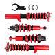 Set Of 4 Coilovers Suspension Kit For Mitsubishi Lancer & Ralliart 2008-2016 Red