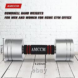 Steel Dumbbell Sets, Adjustable Weights Dumbbells with Foam Handles, 211LB