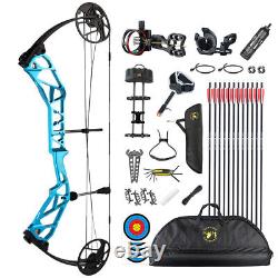 Topoint Pro Compound Bow Set 19-70lbs Adjustable Arrows Archery Hunting Target