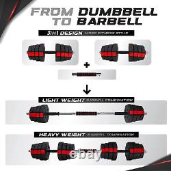 Upgraded 44Lbs/66Lbs Pair Adjustable Weights Dumbbells Set, Free Weights Dumbbel