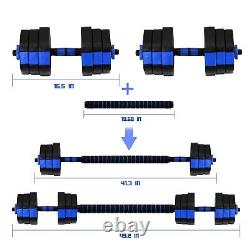 VIVITORY Dumbbell Sets Adjustable Weights, Free Weights Dumbbells Set with Co