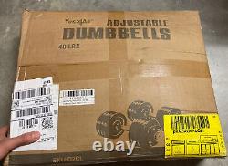 Yes4All Adjustable Dumbbells 40 lbs (2x20lbs) Dumbbell SET Like bowflex