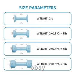 Ensemble d'haltères réglables Fiar - Une paire de 4 lb, 6 lb, 8 lb, 10 lb (2-5 lb chacune)