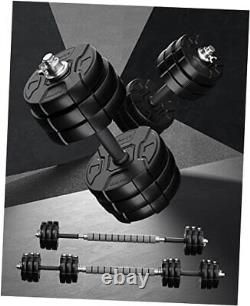 Ensemble de haltères réglables avec barre de musculation, poids de 40 50 70 90 100 lb, ensemble de poids avec un trou central.