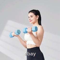 Haltères ajustables de poids de 2 à 5 livres chacun - Ensemble de poids libres pour équipement de salle de sport à domicile